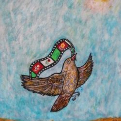 Une peinture originale d’Hormuz Kéy pour l’affiche du festival « L’Iran, par-delà les frontières »