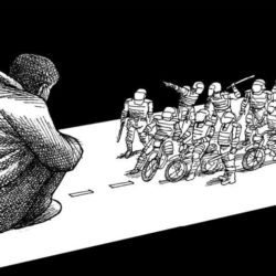 Devant la répression